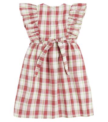 Robe à carreaux Blanca en coton mélangé | La Coqueta