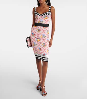 Capri printed silk-blend minidress | Dolce&Gabbana