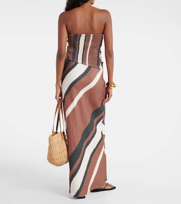 Top tubo Setubal de lino a rayas | Faithfull