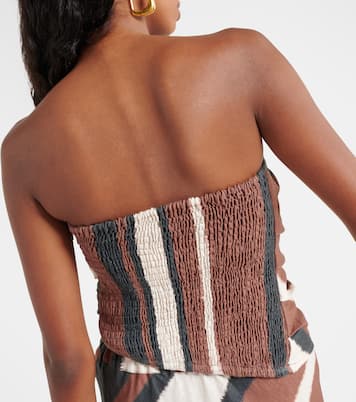 Top tubo Setubal de lino a rayas | Faithfull