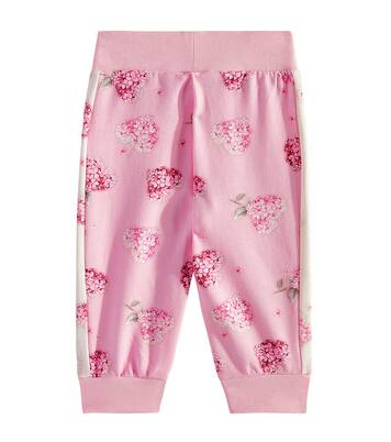 Baby floral cotton-blend jersey sweatpants | Monnalisa