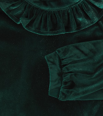 Maggie ruffled velvet blouse | Molo