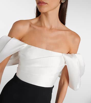 Robe longue Sian en crêpe | Solace London