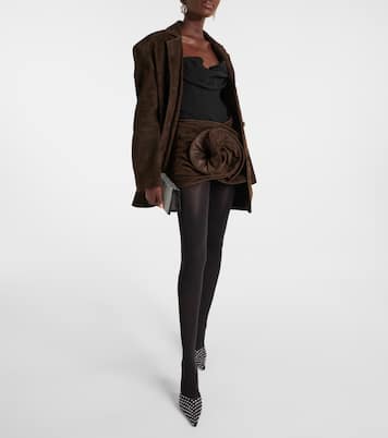 Verzierter Minirock aus Veloursleder | Magda Butrym