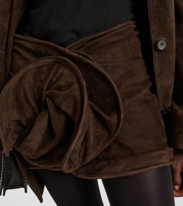 Verzierter Minirock aus Veloursleder | Magda Butrym