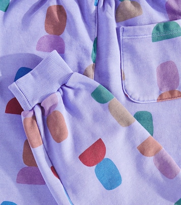 Printed cotton jersey sweatpants | Jellymallow