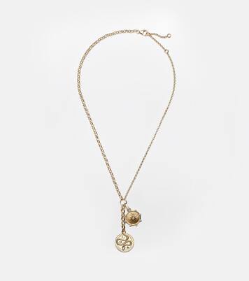 Wholeness & True Love 18kt gold charm necklace with diamonds | FoundRae
