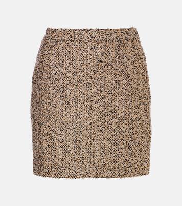 Lamé tweed miniskirt | Alessandra Rich