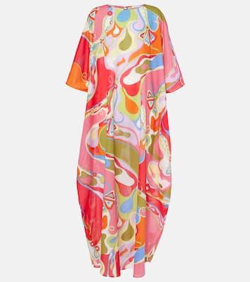 Kaftan Orchidee aus Baumwollmusselin | Pucci