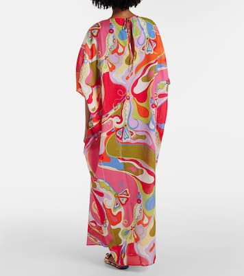 Kaftan Orchidee aus Baumwollmusselin | Pucci