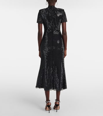 Robe midi à cristaux | Self-Portrait