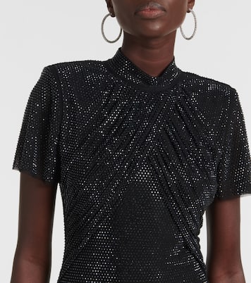 Robe midi à cristaux | Self-Portrait