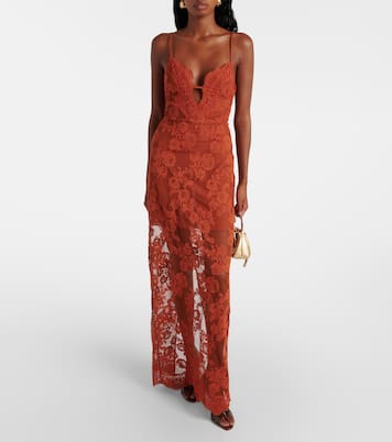 Robe longue en dentelle | Self-Portrait