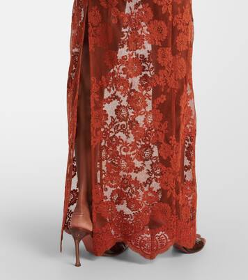 Robe longue en dentelle | Self-Portrait