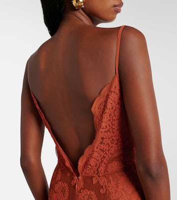 Robe longue en dentelle | Self-Portrait