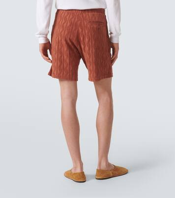 Augusto cotton terry jacquard shorts | Frescobol Carioca