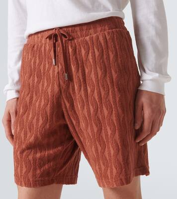 Augusto cotton terry jacquard shorts | Frescobol Carioca