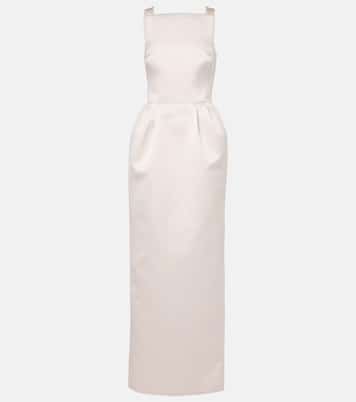 Abito lungo Trecchi in raso | Safiyaa