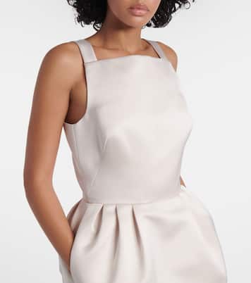 Abito lungo Trecchi in raso | Safiyaa