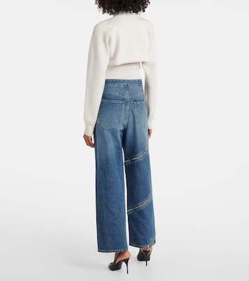 Jeans a gamba larga con zip | Alaïa