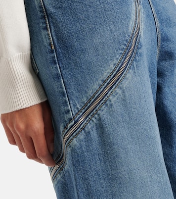 Jeans a gamba larga con zip | Alaïa