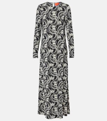 Swing printed jersey midi dress | La DoubleJ