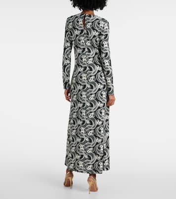 Swing printed jersey midi dress | La DoubleJ