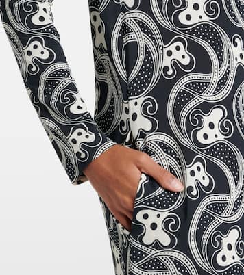 Swing printed jersey midi dress | La DoubleJ