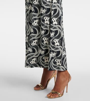 Swing printed jersey midi dress | La DoubleJ