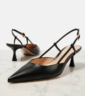 Ascent 55 leather slingback pumps | Gianvito Rossi