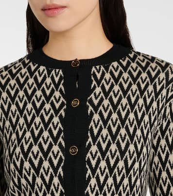 Toute La V virgin wool cardigan | Valentino