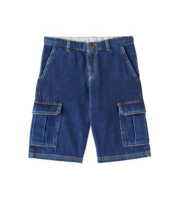 Caiman denim cargo shorts | Bonpoint