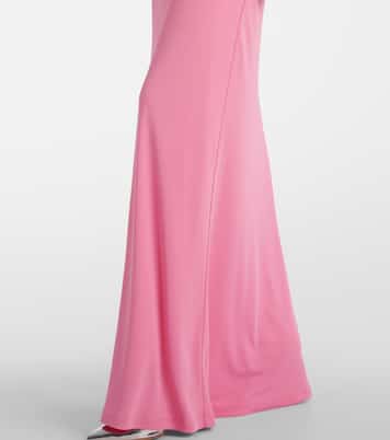 Vestido de fiesta en jersey fruncido | Carolina Herrera