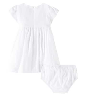 Baby linen dress | Il Gufo