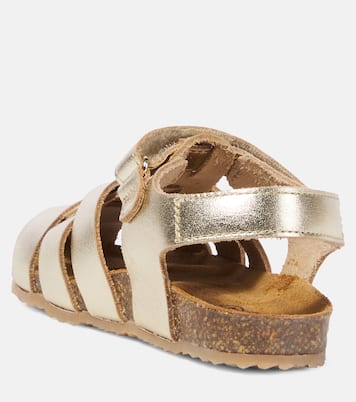 Metallic leather sandals | PèPè