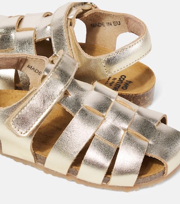 Metallic leather sandals | PèPè