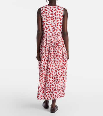 Robe midi à fleurs | Jil Sander
