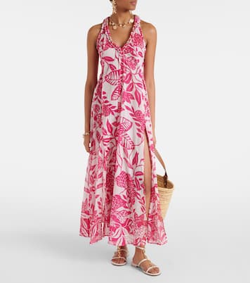 Nava printed cotton midi dress | Poupette St Barth