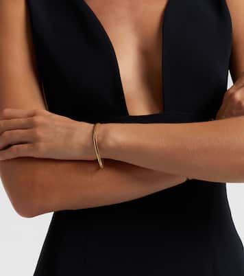 Serpentine 14kt gold chain bracelet | Stone and Strand