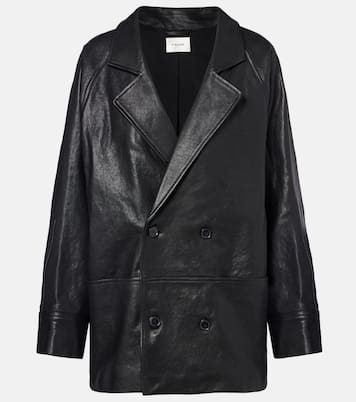 Oversized leather jacket | Frame