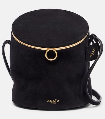 La Canette Small suede bucket bag | Alaïa