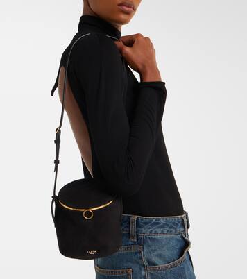 La Canette Small suede bucket bag | Alaïa