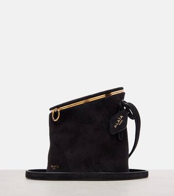 La Canette Small suede bucket bag | Alaïa