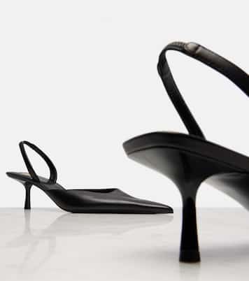 Misty 55 leather slingback pumps | Saint Laurent