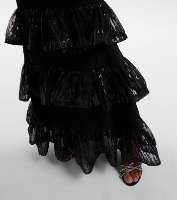 Sequined macramé gown | Elie Saab