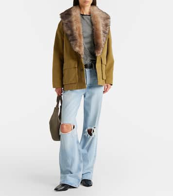 Ronay shearling-trimmed cotton parka | Nili Lotan