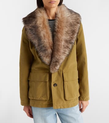Ronay shearling-trimmed cotton parka | Nili Lotan
