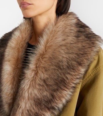 Ronay shearling-trimmed cotton parka | Nili Lotan