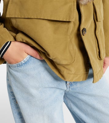 Ronay shearling-trimmed cotton parka | Nili Lotan