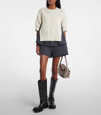 Pull rayé en laine | Sacai